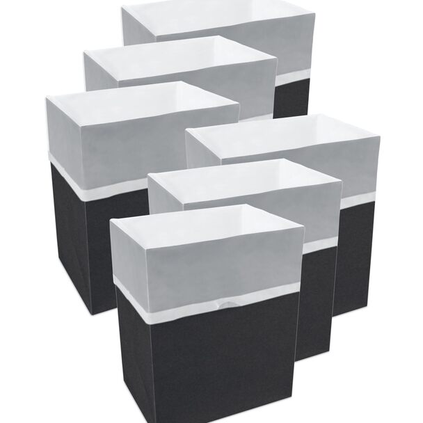 13 Gallon Clean Cubes, 6 Pack (Black Pattern)